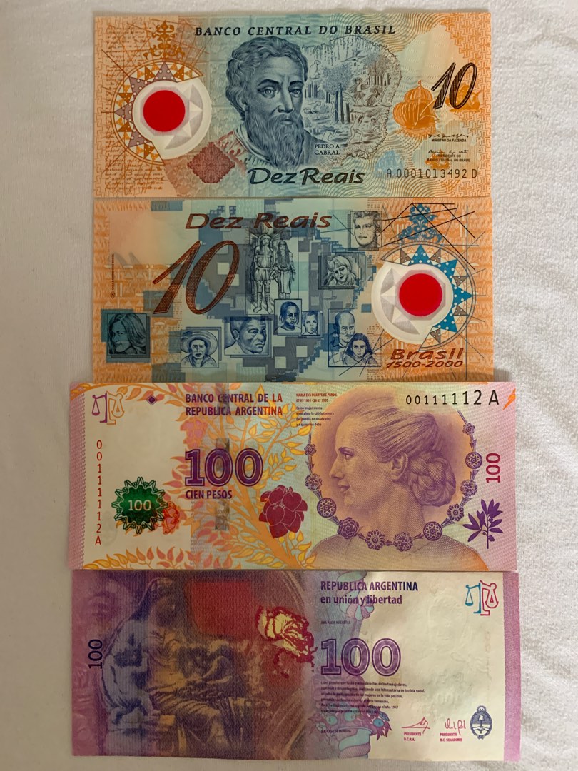 My Currency Collection: Brazil Currency 10 Reais Polymer Commemorative  banknote 2000 500th Anniversary Discovery of Brazil