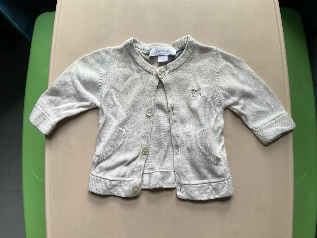 Burberry sale baby cardigan
