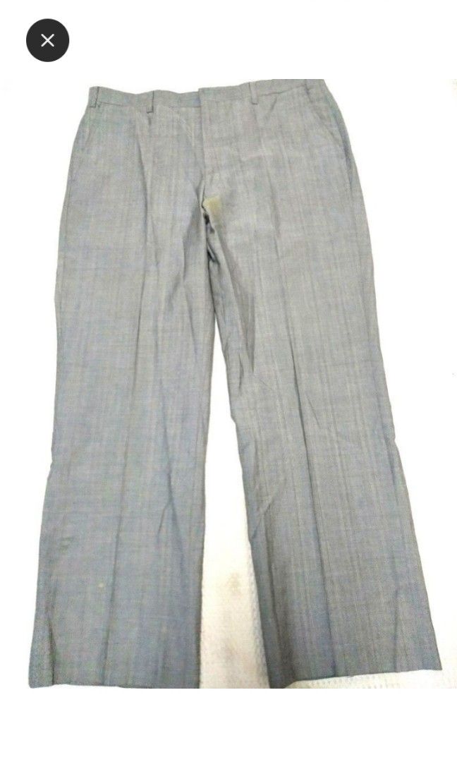 Burberry Men's Dark Navy Classic Fit Wool Linen Mohair Tailored Trousers,  Brand | eBay