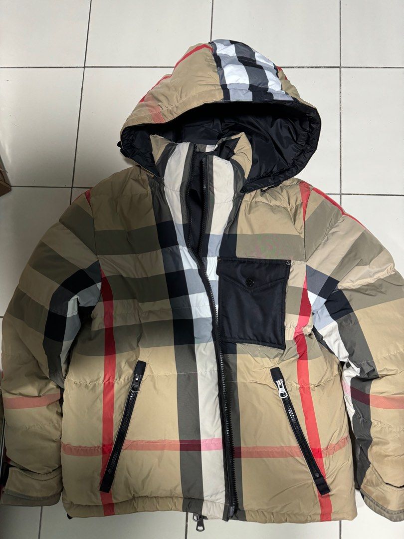Burberry Reversible Check Puffer Jacket Luxury Apparel on Carousell