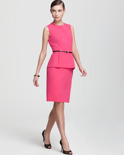 Calvin klein 2025 pink sleeveless dress
