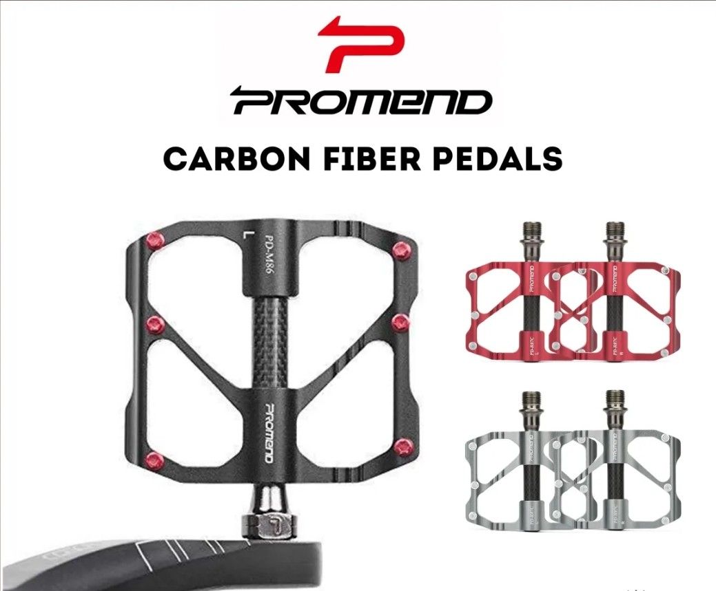 Carbon lightweight Promend M86C Bicycle Pedal for Mountain Bike Foldie Road Bike Sports Equipment Bicycles Parts Parts Accessories on Carousell