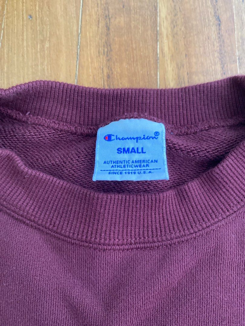 Maroon sweatshirt best sale champion