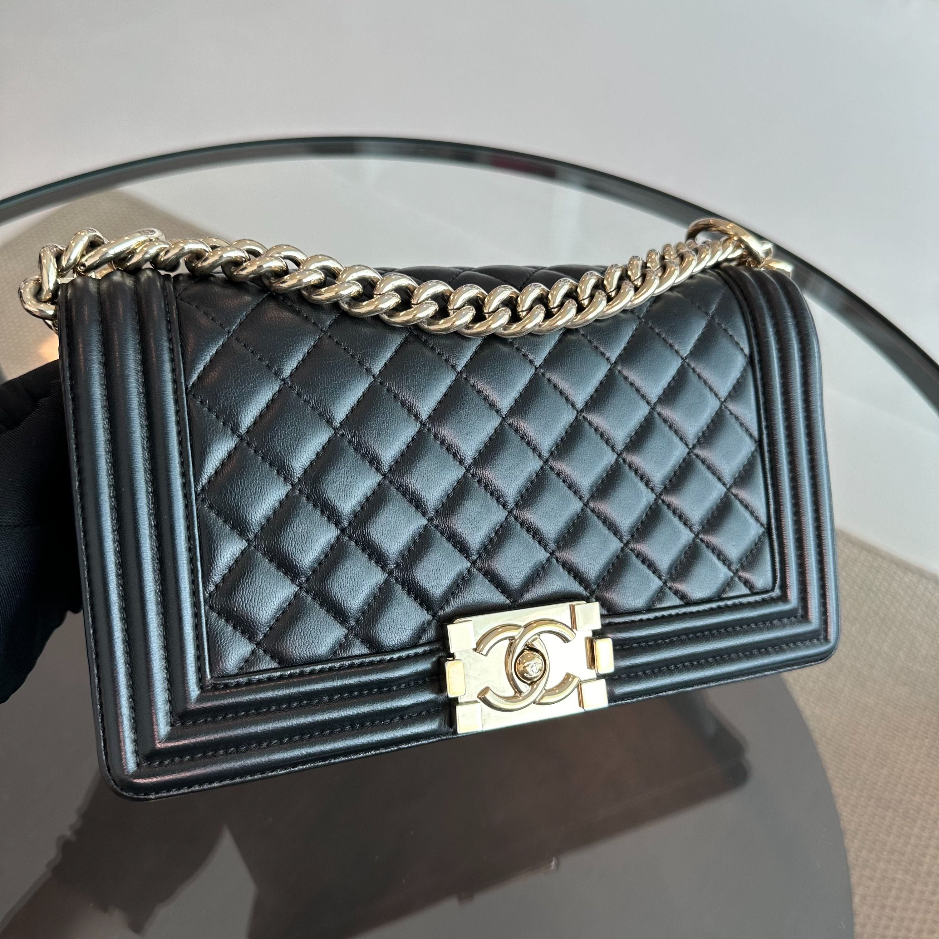 Chanel le boy 25cm price sales