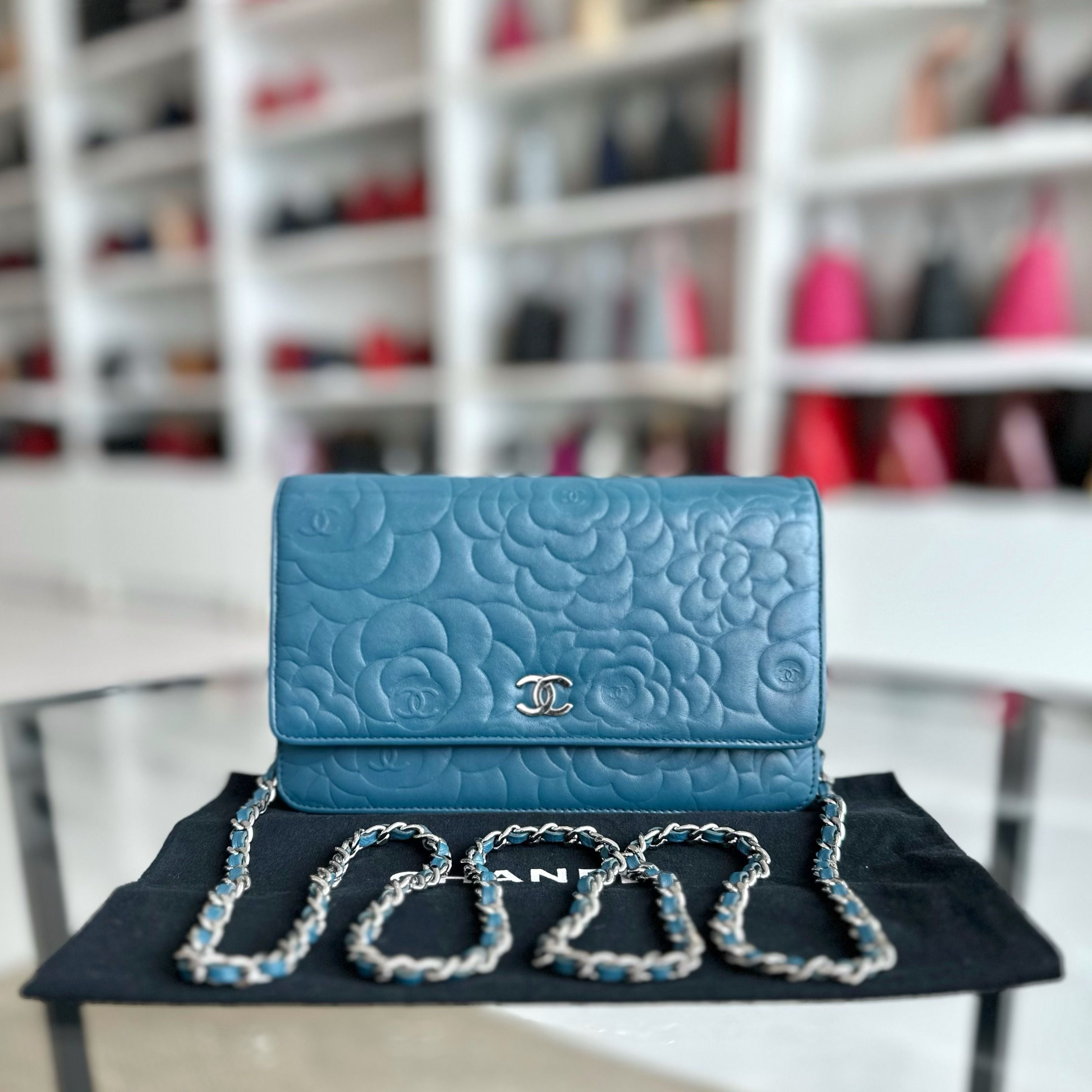 Chanel camellia sales wallet price
