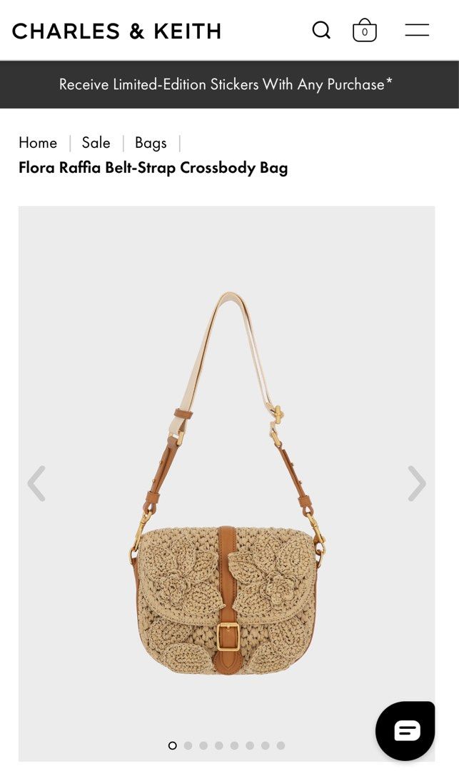Raffia store belt bag