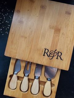 Cheese Board & Knives Set