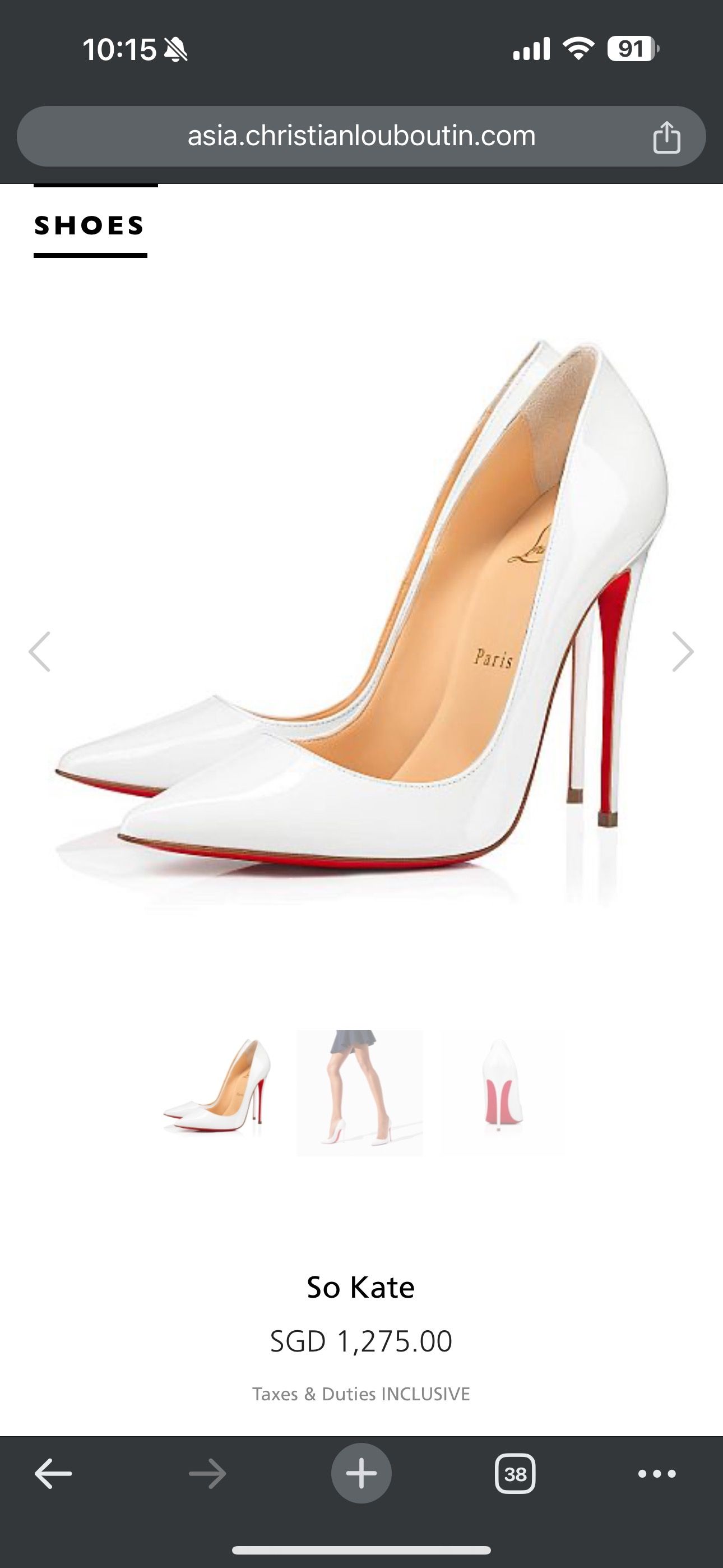 Christian louboutin sale metallic shoes