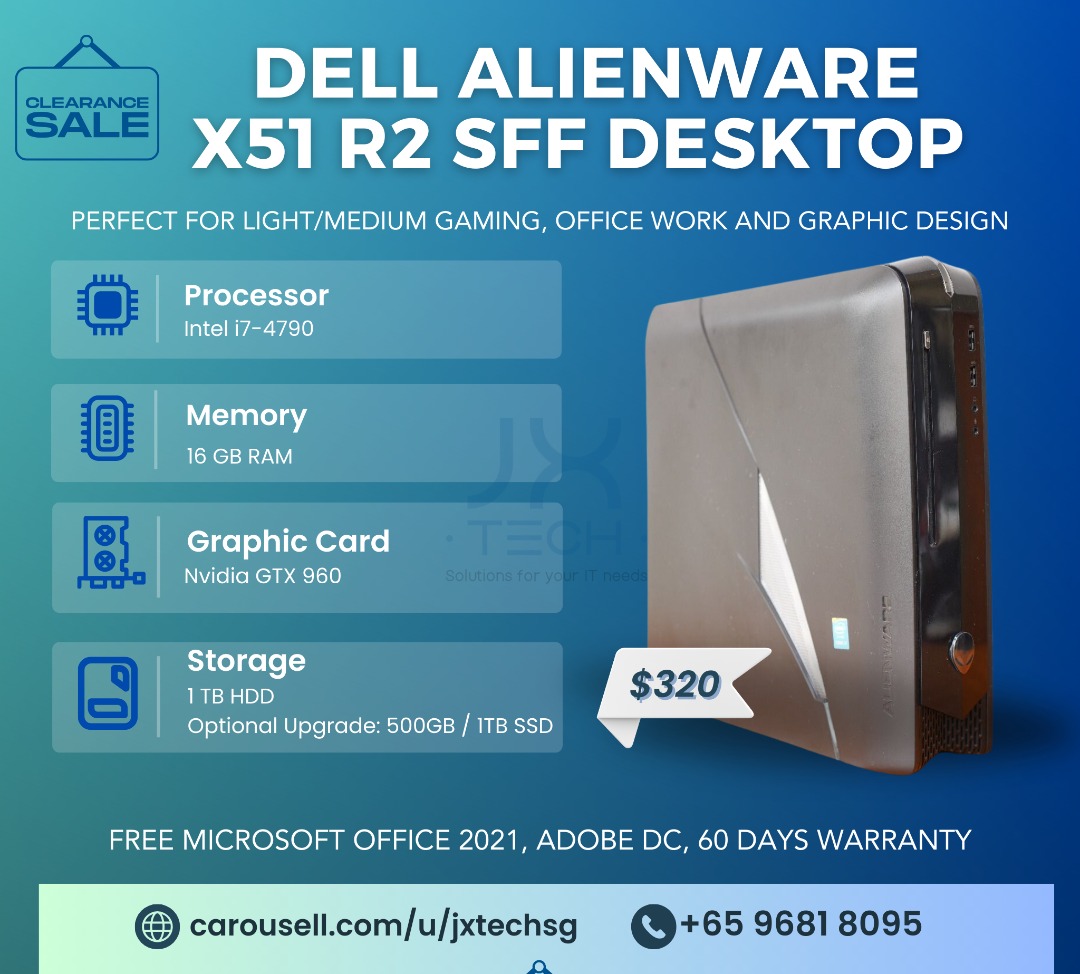 CLEARANCE Dell Alienware X51 R2 SFF Desktop i7 4790 Nvidia GTX