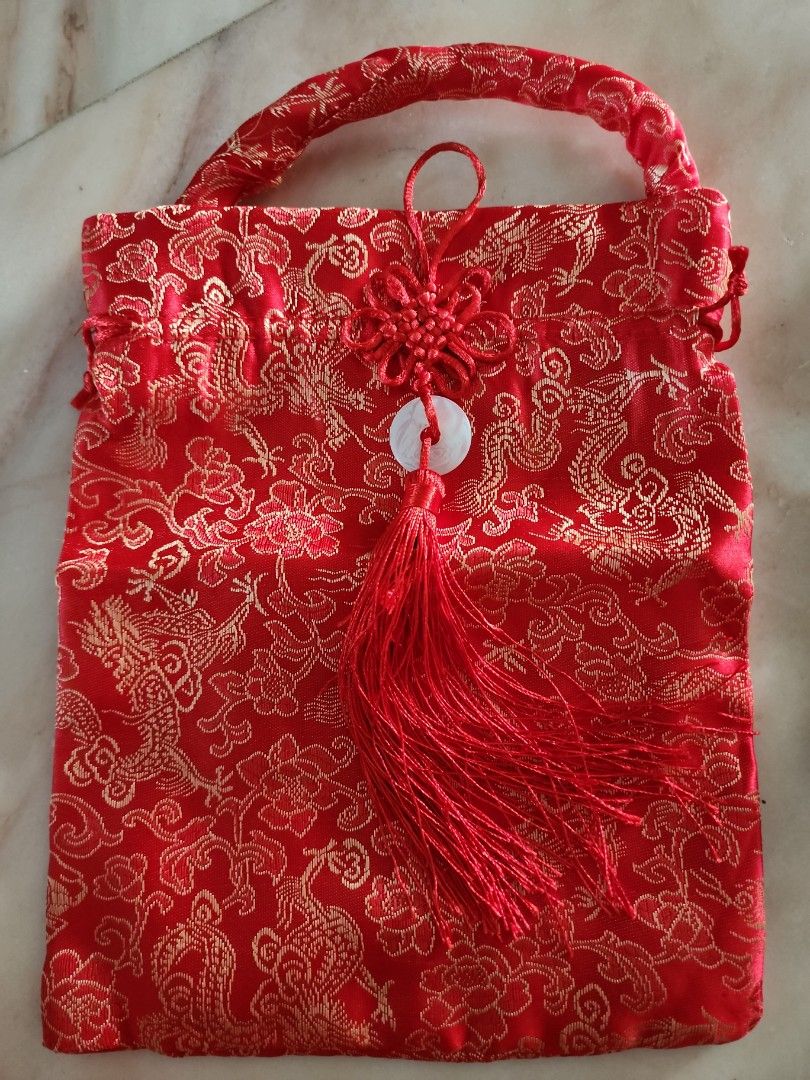 CNY Mandarin Orange Pouch Bag