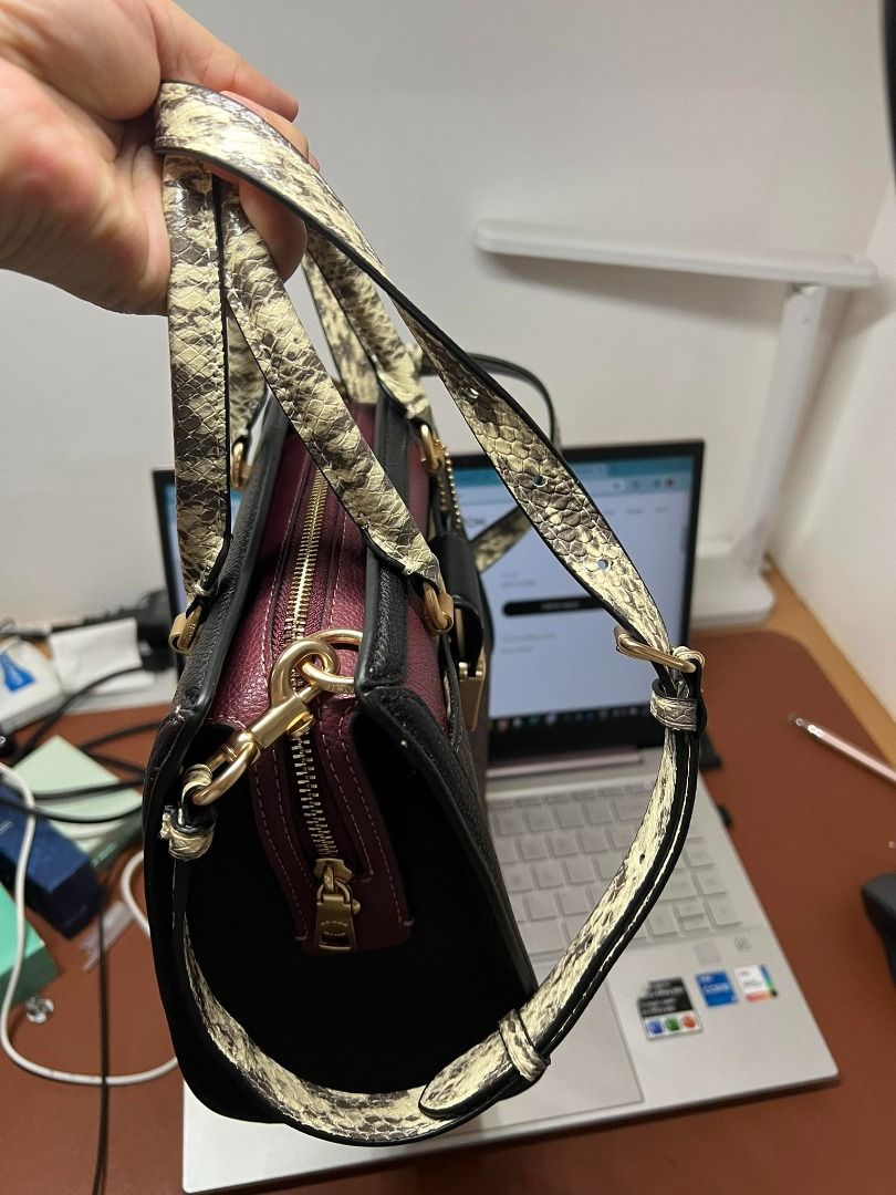 Coach Signature Grace Snake Carryall Satchel, Luxury, Bags & Wallets on ...
