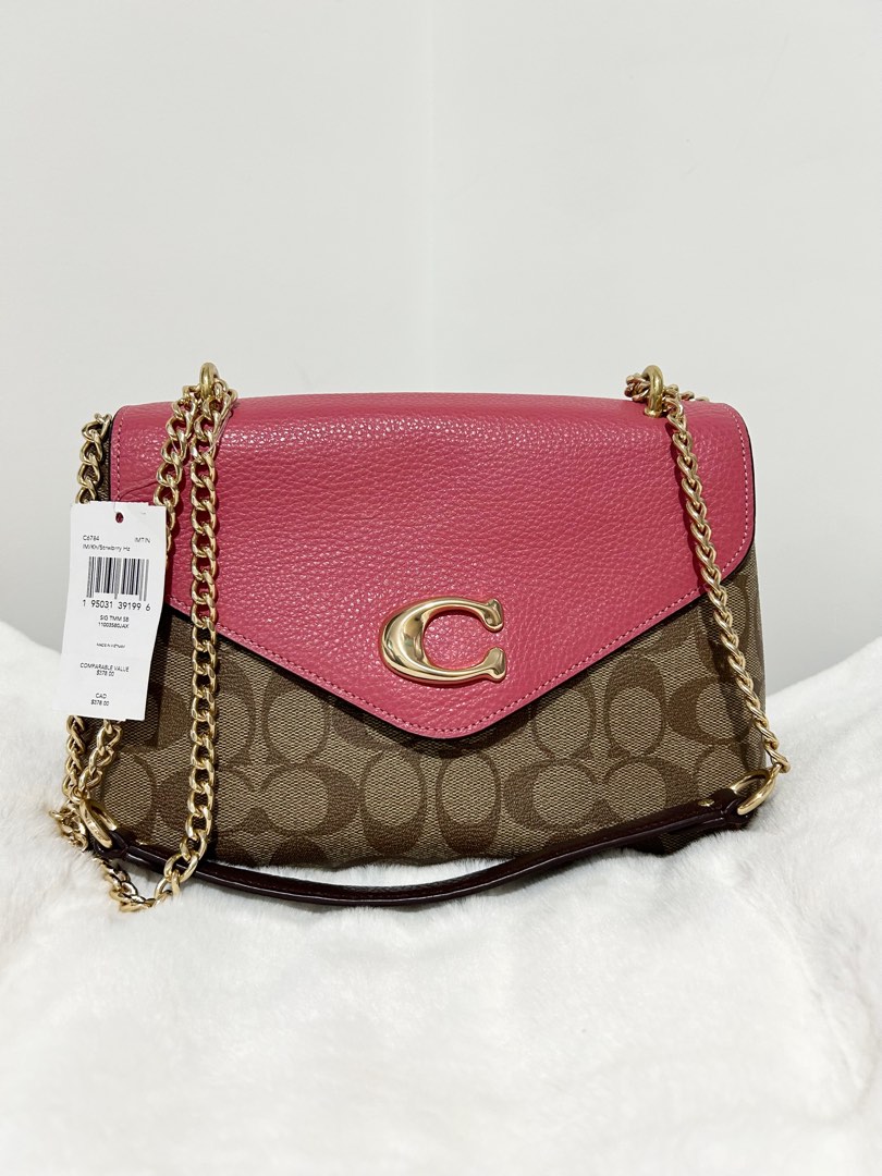 COACH Tammie Shoulder Bag In Signature Canvas, Women's Fashion, Bags