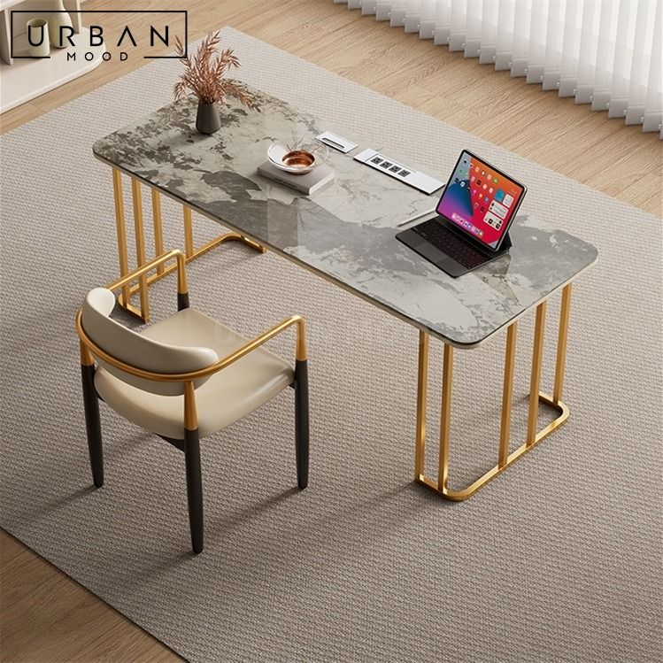 COMP Modern Sintered Stone Study Table, Furniture & Home Living ...