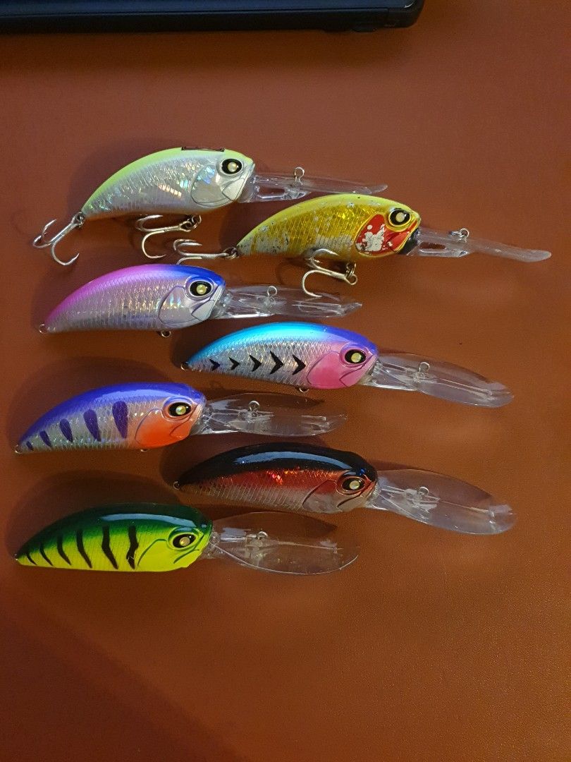 Crankbait deep diver fishing lures grouper and black bass fishing, Sports  Equipment, Fishing on Carousell