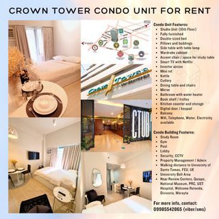 Crown Tower near UST - Condo Unit for Rent