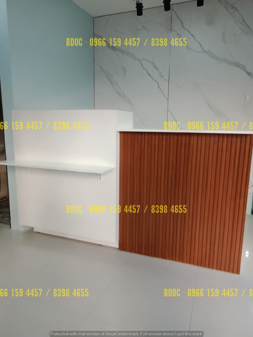 CUSTOMIZED RECEPTION COUNTER | OFFICE PARTITION OFFICE FURNITURE ...