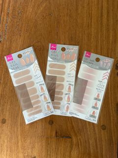 Daiso Gel Nail Stickers Seal Set of 3 [SUPER SALE BRAND NEW]