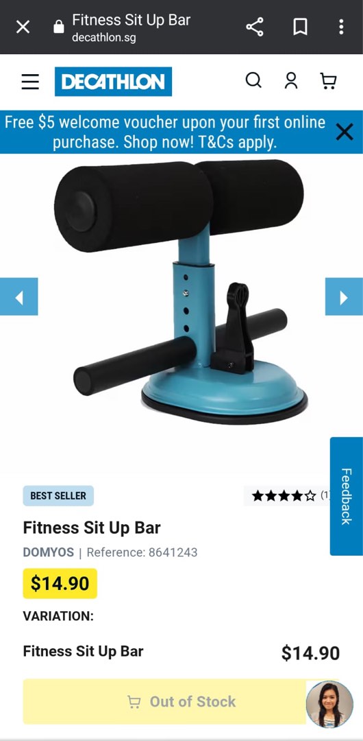 Decathlon sit up bar outlet