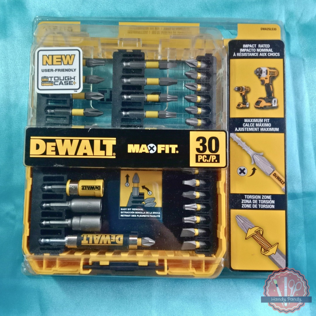 Dewalt MAXFit Screwdriver Bit Set (30piece) with case, Commercial