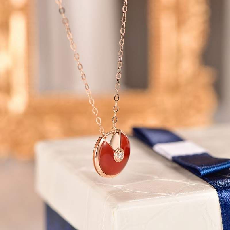 Red hotsell locket necklace