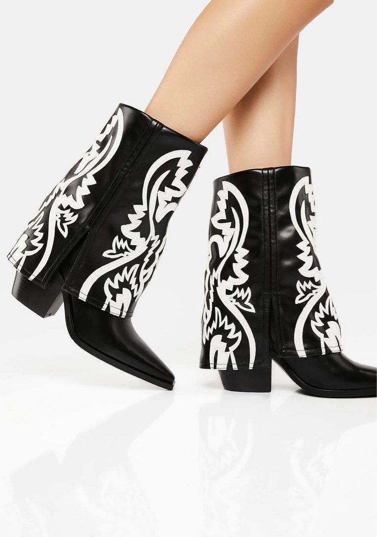 Esperanza Cowboy Boots Women s Fashion Footwear Boots on Carousell
