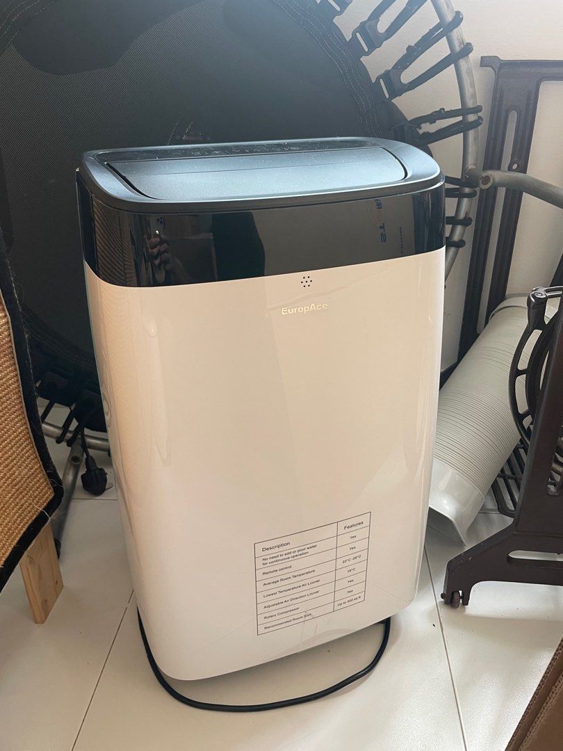 EuropAce 12k BTU Portable Air Conditional EPAC 12C6UV, TV & Home Appliances, Air Conditioners