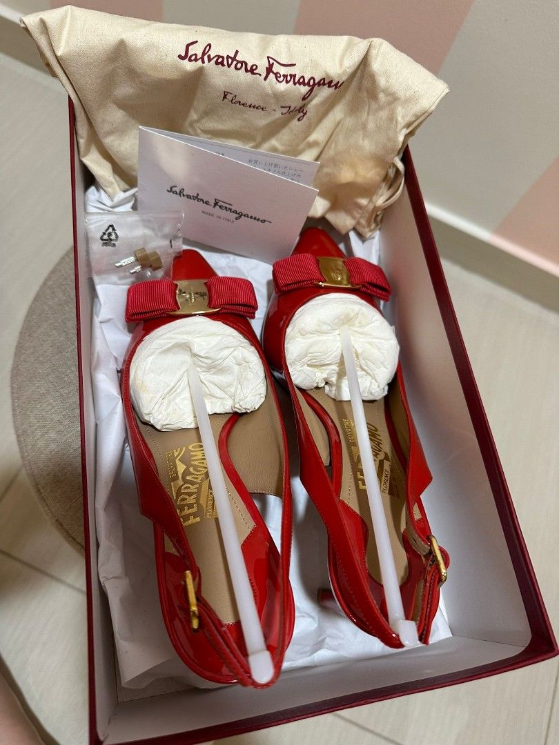 Ferragamo Erina Red Heels
