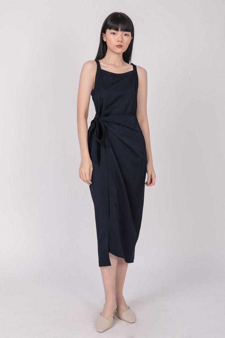 Finnley jersey faux wrap dress cheap