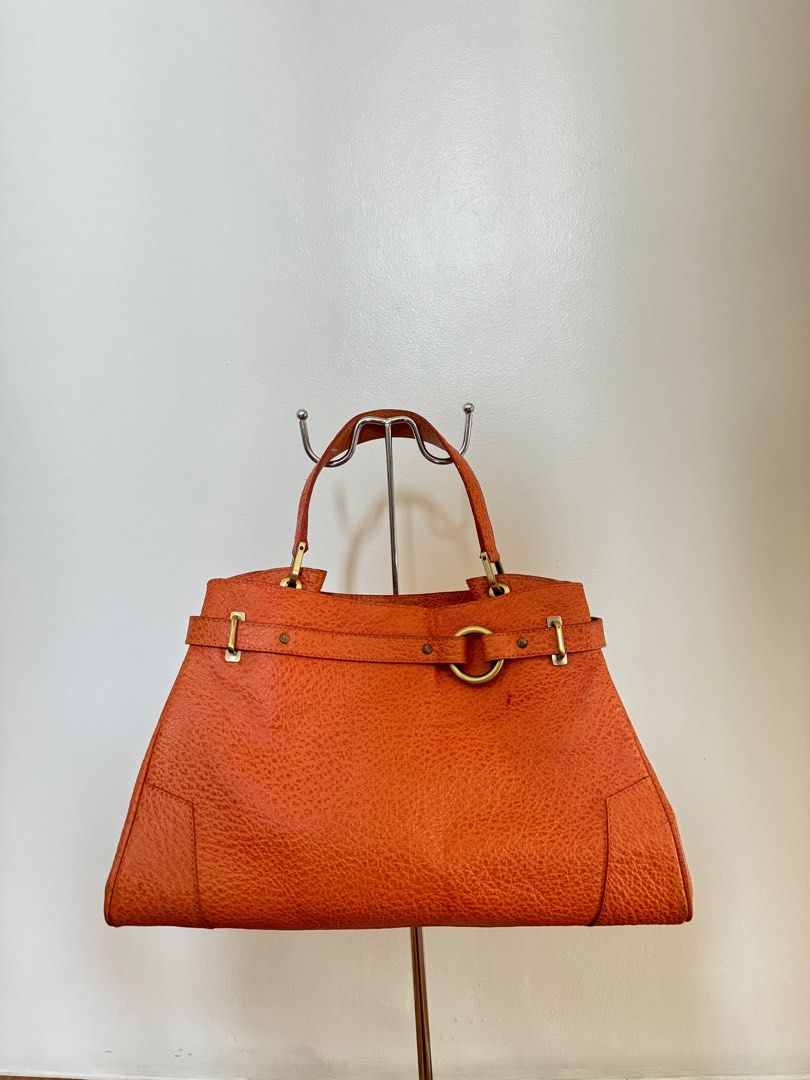 Fino Leather Bag (Category: Shoulder Bags) located in Makati City. Submitted by pearlysells (Listing ID 1277945807, Image 1). Description: With zip pocket / compartment Inner lining with stains due to storage Edges with flaws .