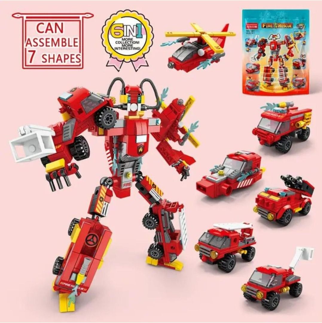 Lego fire sales truck robot