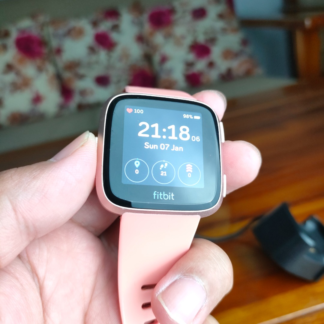 Fitbit versa gps running hotsell
