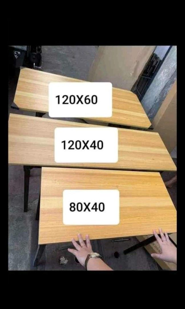 FOLDABLE COMPUTER TABLES AND OFFICE CHAIR, Furniture & Home Living ...