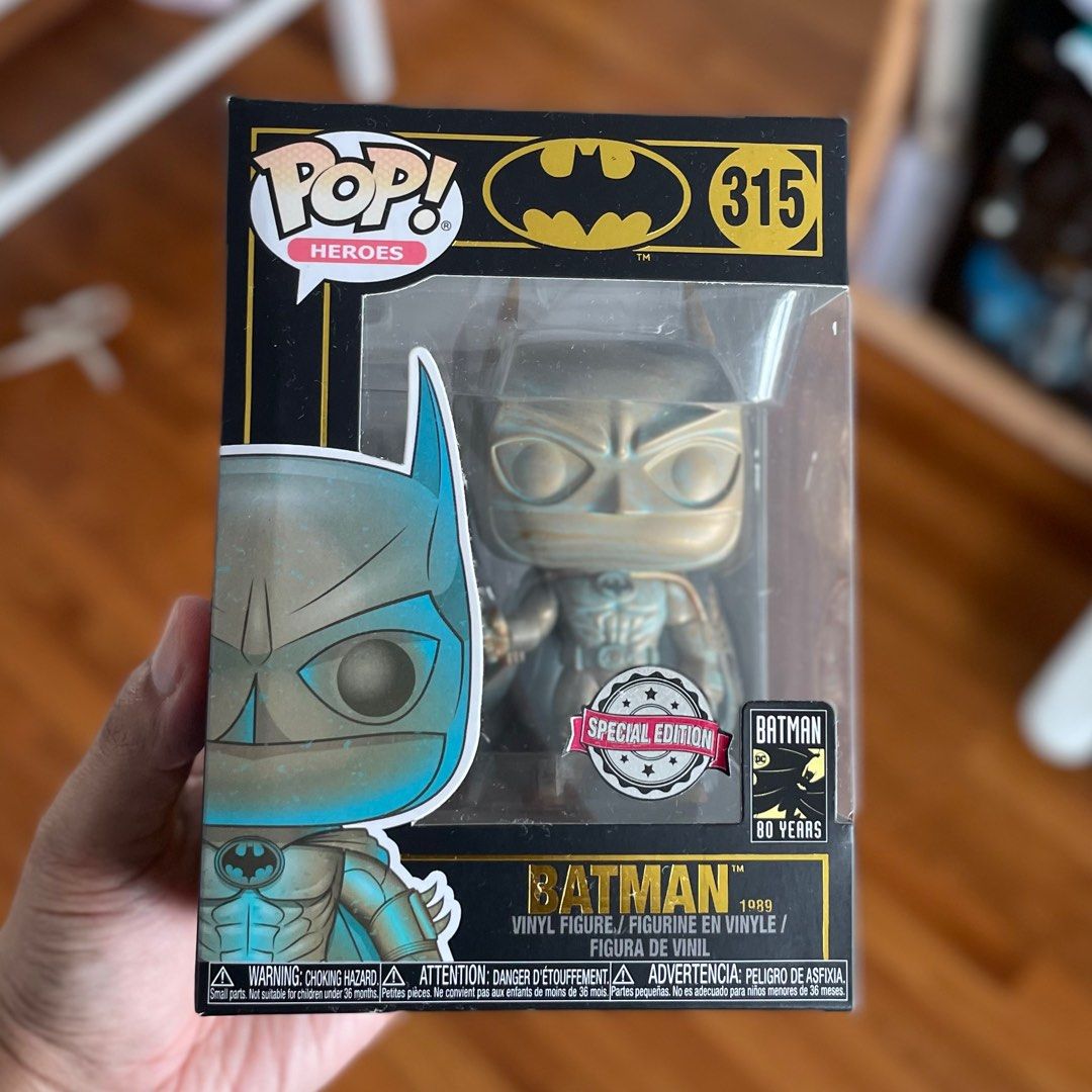 Funko Pop! DC Comics Batman 80th Anniversary: Bronze Patina Batman (1989) Gemini Collectibles Figura de Vinilo Exclusiva