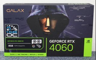 GALAX GeForce RTX™ 4060 1-Click OC 2X 8GB GDDR6 128-bit/DP*3/HDMI 2.1/DLSS 3