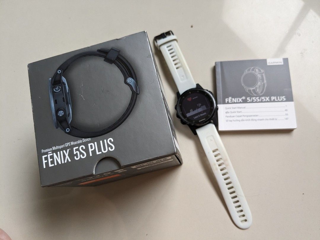 Garmin Fenix 7S 6S 5S Plus Sapphire DLC Carbon Gray Mapping