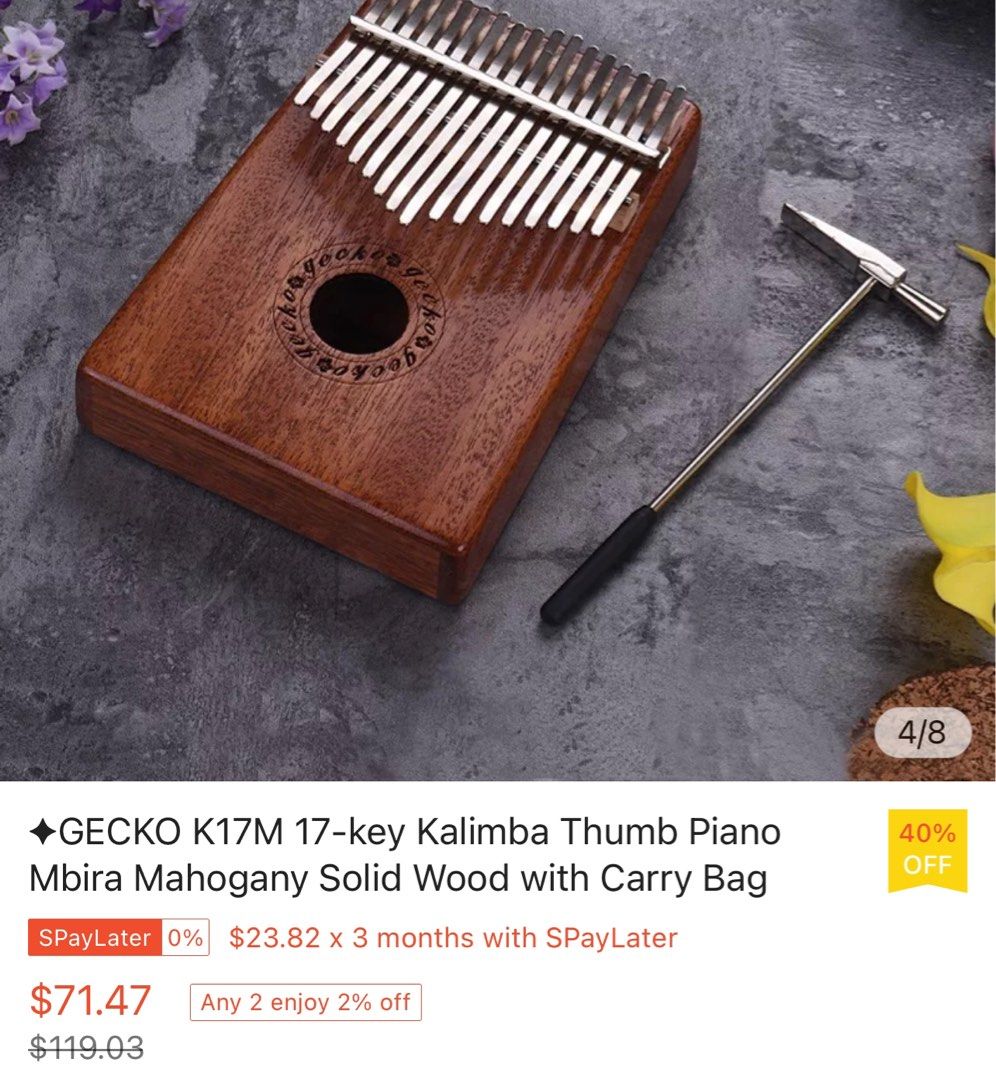 Kalimba k17m top