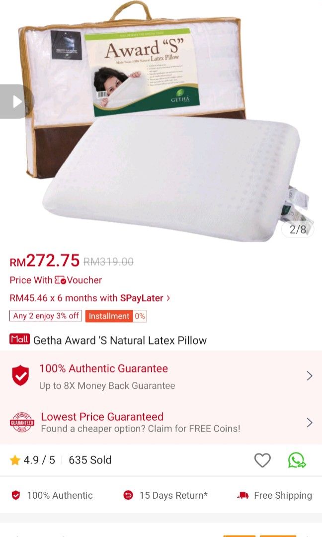 Getha sale awards pillow