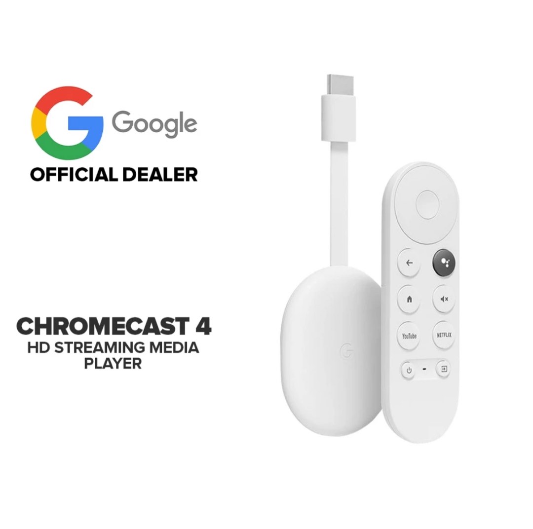 Google Chromecast 4th Generation with Google TV Streaming Media Player  (Snow, Sunrise and Sky)