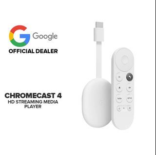 Google Chromecast 4th Gen with Google TV HD Streaming Media Player - Snow