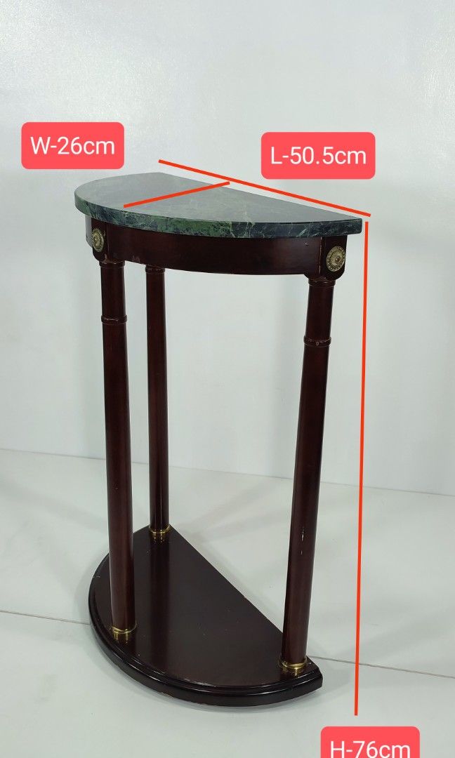 green marble side table (Category: Tables & Sets) located in Valenzuela. Submitted by jmalano (Listing ID 1278084117, Image 2). Description: used green marble side table with scratches in good condition. pick up location Valenzuela City..