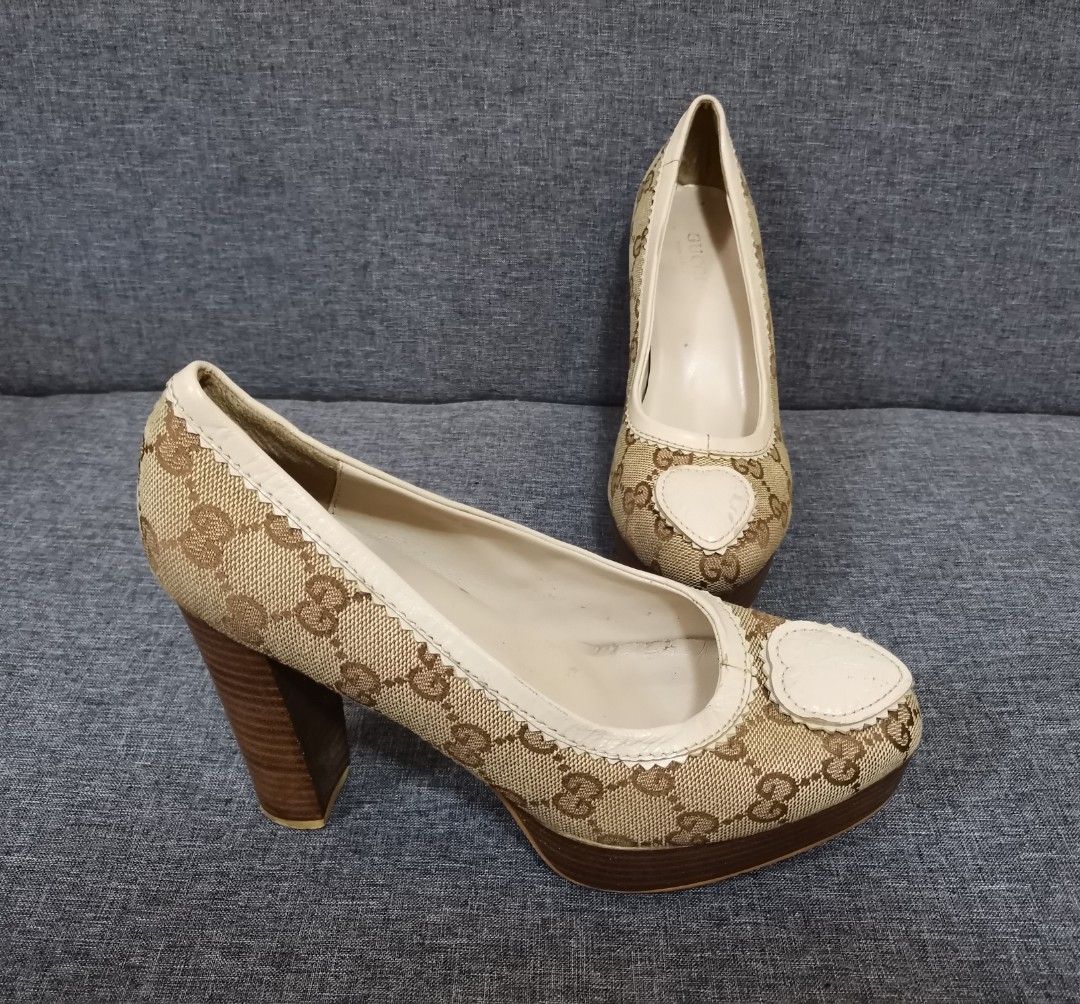 Gucci Monogram High Heels