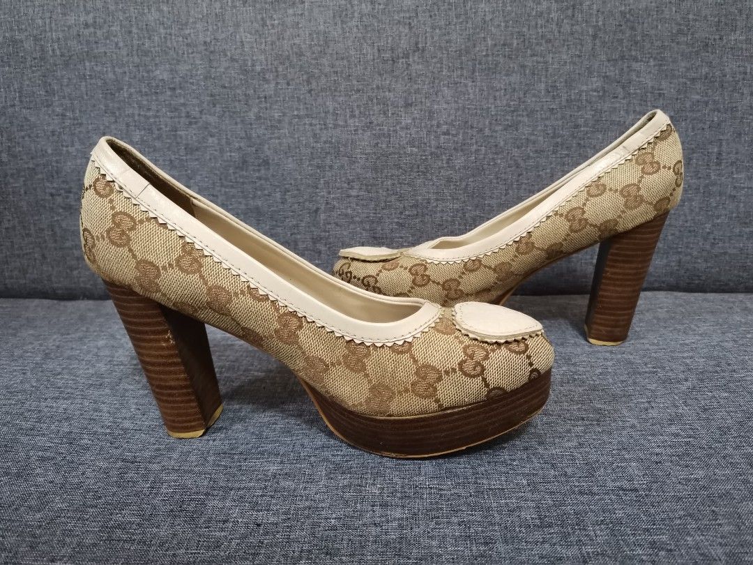 Gucci Monogram High Heels