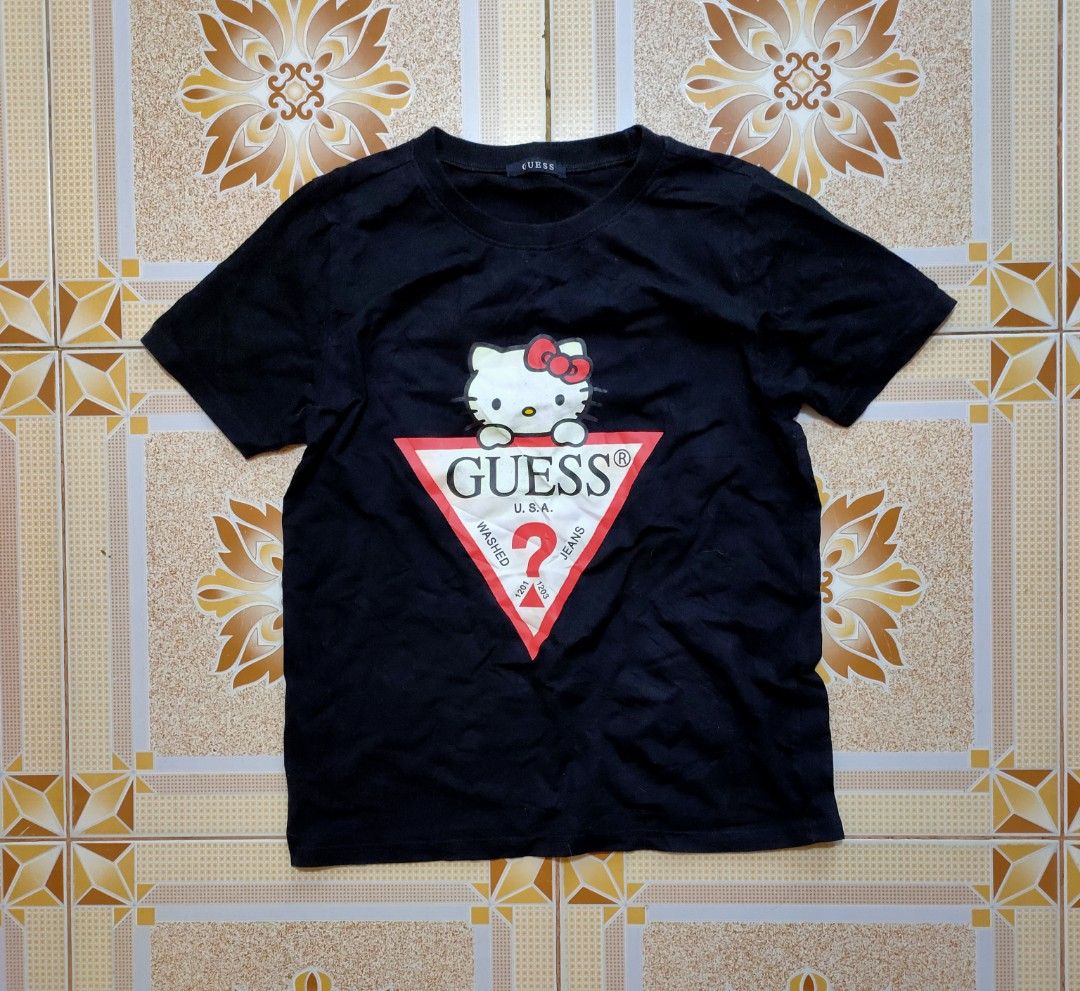 GUESS X HELLO KITTY Women s Fashion Tops Shirts on Carousell