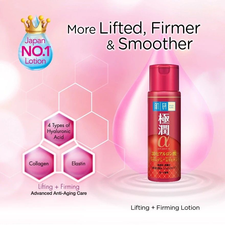 Hada Labo Lifting+Firming Lotion 170ml (Reduce Fine lines/ AntiAging