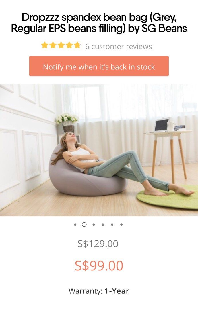 Bean bag deals filler price