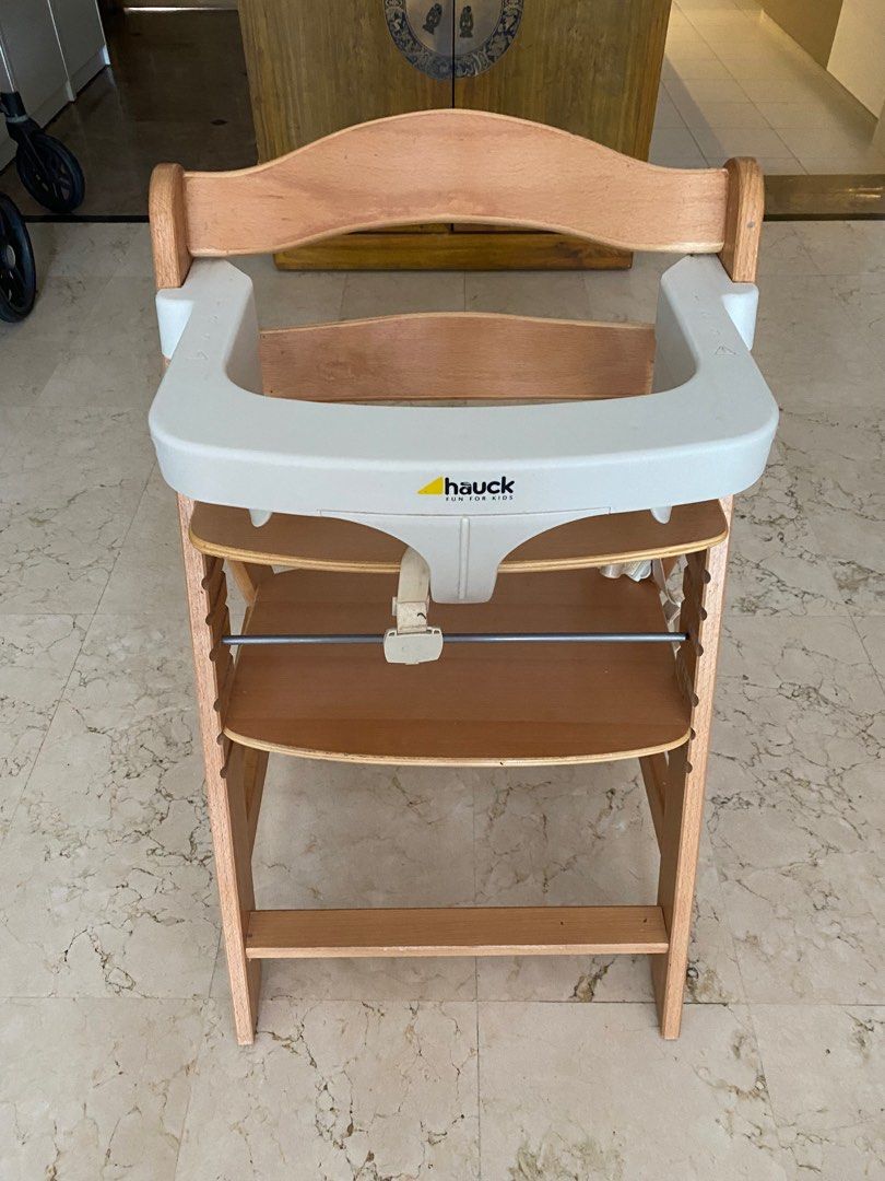 Hauck wooden high chair tray store