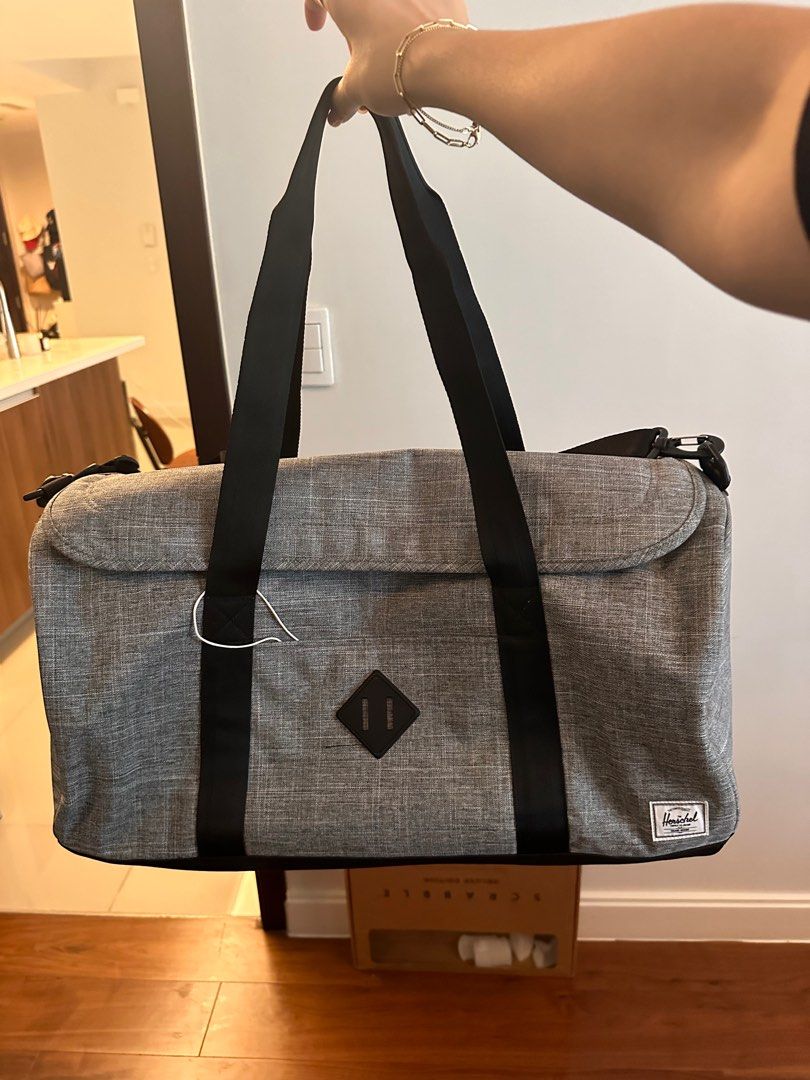 Herschel Grey Duffle (Category: Backpacks) located in Taguig. Submitted by sourcedbym (Listing ID 1277945376, Image 1). Description: Retail is 8K! #duffle #herschel #backpack #travel.