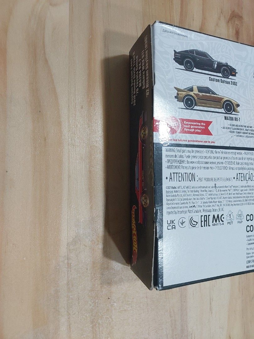 Hot wheels set of 6 custom datsun 240Z/2018 honda civic type r/70 ...