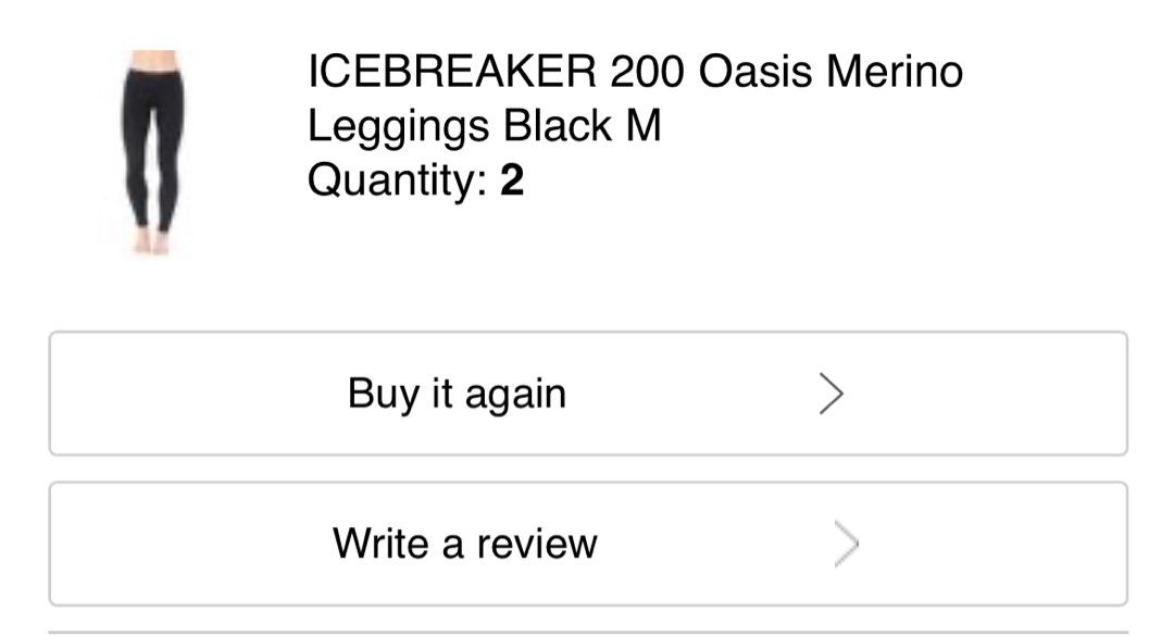 Icebreaker 200 Oasis Merino Leggings Black