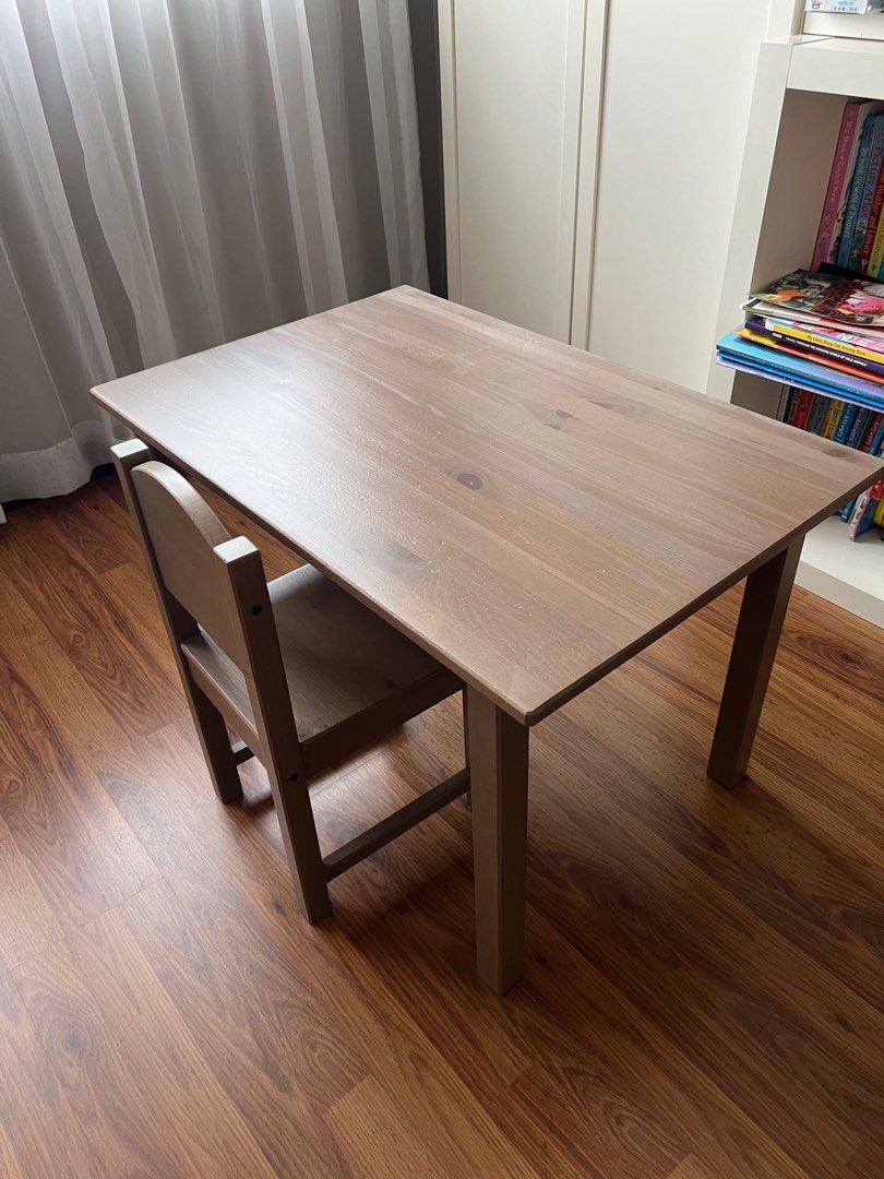 Ikea sundvik children's sale table and chairs